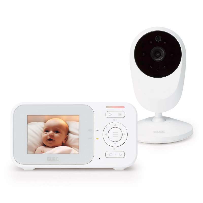 Babyphone avec caméra, écran couleur 2,4 pouces, vision nocturne et fonction talkback - Blanc à prix de gros - Babyphone à prix grossiste