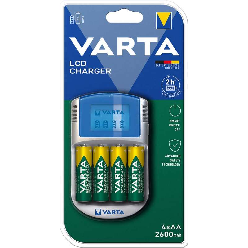 Caricabatterie NiMH intelligente nera con indicatore LED - Batteria a prezzi all'ingrosso