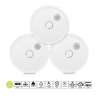 Détecteur de fumée connectable sans fil 10 ans 3-pack Blanc - Détecteur de fumée à prix de gros