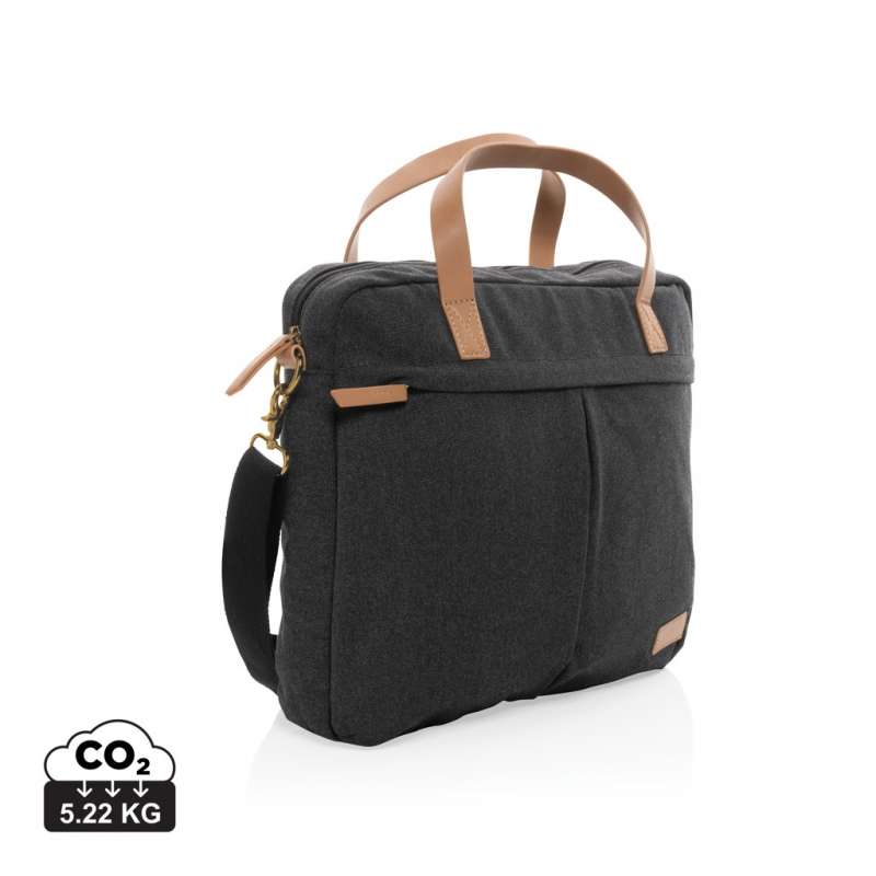 16-Zoll Recycling-Notebooktasche aus Baumwolle zu Großhandelspreisen - Tasche zu Großhandelspreisen