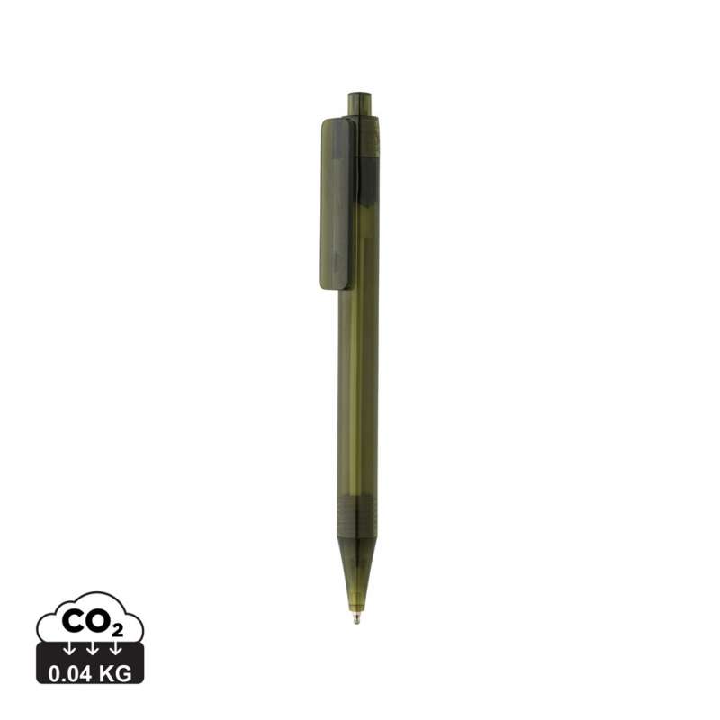 Stylo trasparente rPET GRS 14 cm x 1,1 cm - Accessorio riciclabile a prezzi all'ingrosso