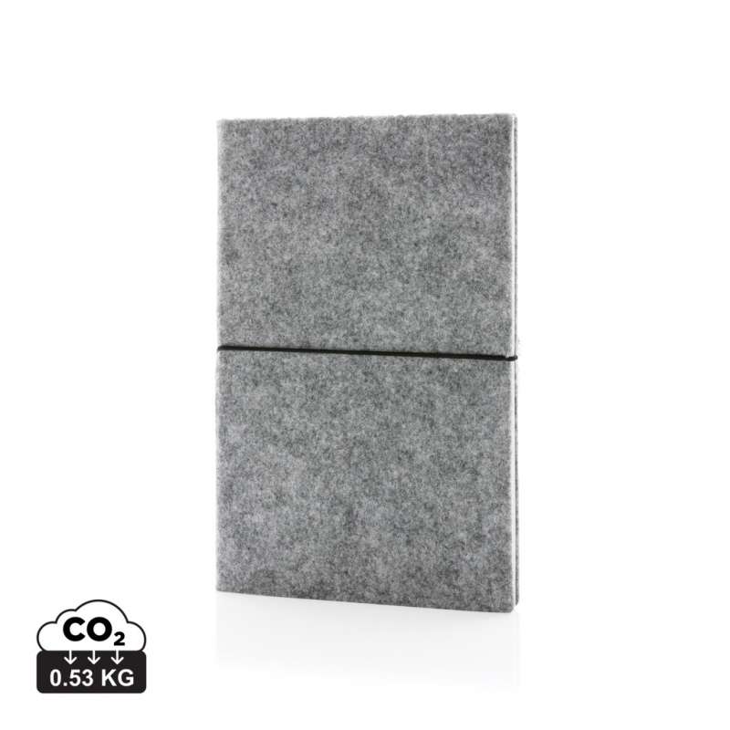 Cuaderno A5 reciclado con cubierta suave - Accesorio reciclable a precios de mayorista