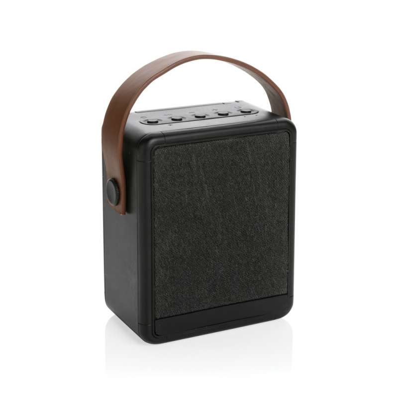 Draadloze zonne-energie speaker 12W gerecycled kunststof tegen groothandelsprijzen - Luidspreker tegen groothandelsprijzen