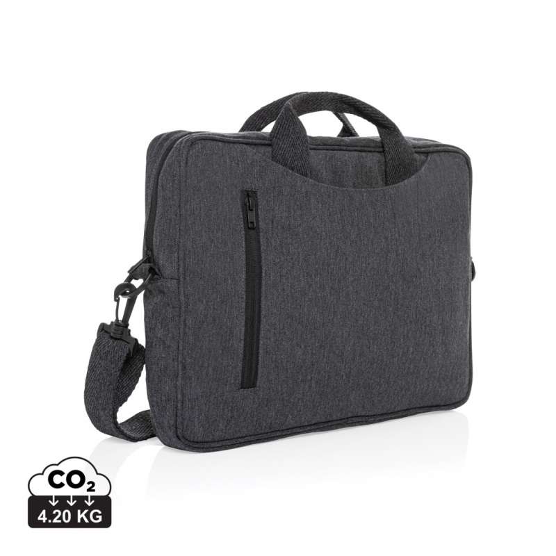 Recycled katoenen laptoptas 15,4 inch - Tas tegen groothandelsprijzen