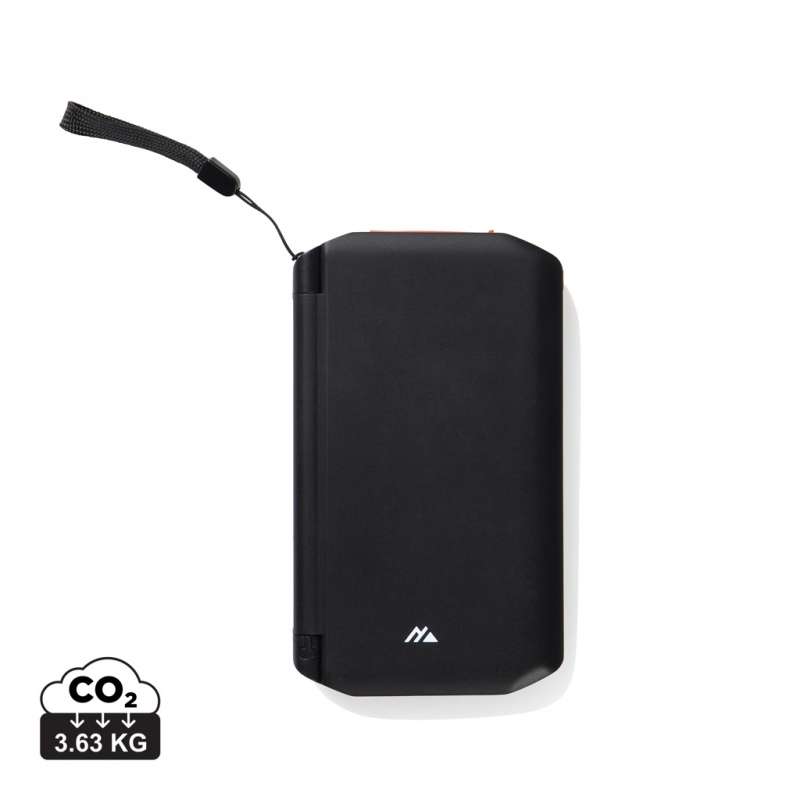 Bottiglia solare esterna 10.000 mAh nera - Powerbank / batteria esterna a prezzi all'ingrosso