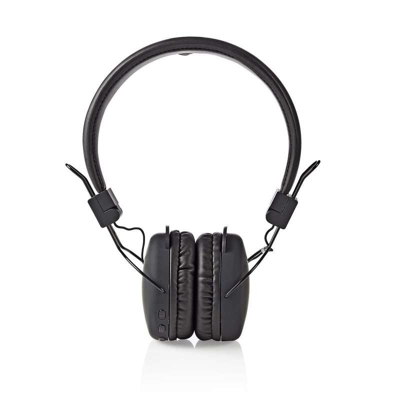 Auriculares sem fio supra-auriculares pretos com microfone integrado - Auriculares a preço grossista