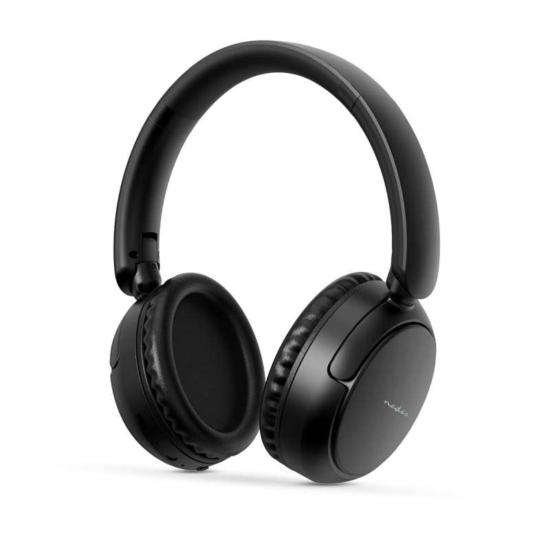 Auricular sem fios preto com microfone integrado - Auriculares a preço grossista