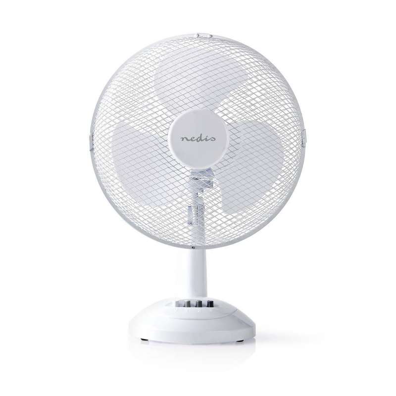 Ventilateur de table | Alimentation secteur | Diamètre: 300 mm | 35 W | Oscillation | 3 Réglage de la Vitesse | Blanc à prix de gros - Ventilateur à prix grossiste