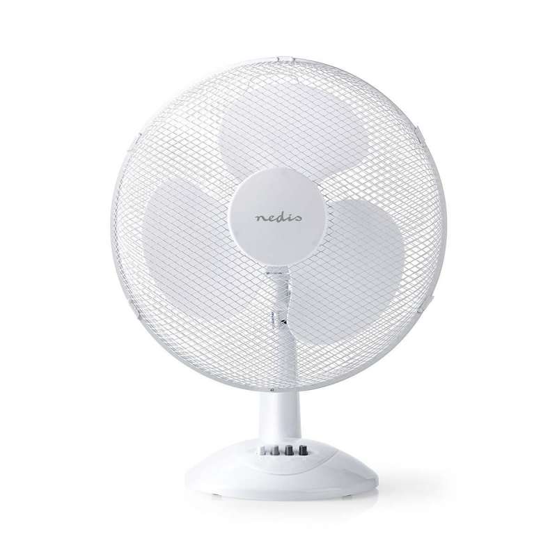 Ventilateur de table | Alimentation secteur | Diamètre: 400 mm | 45 W | Oscillation | 3 Réglage de la Vitesse | Blanc - Ventilateur à prix de gros