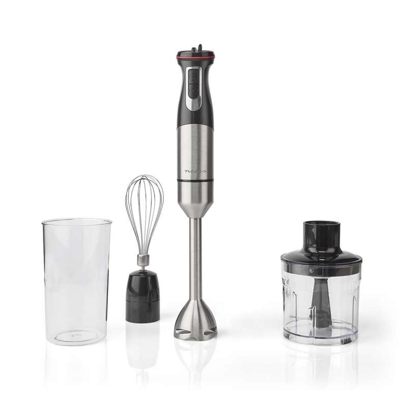Mixeur | 800 W | Paramètres de vitesse: Contrôle de vitesse variable | Hachoir | Aluminium / Noir à prix de gros - mixeur plongeant à prix grossiste