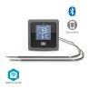 Thermomètre à viande SmartLife | Notification Push / Sonnerie | Bluetooth® | Minuteur | LCD | Nombre de sondes: 2 | 1.20 m |  - Thermomètre de cuisine à prix de gros