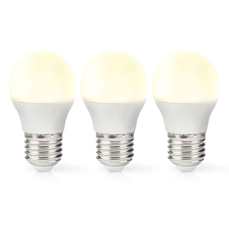 Ampoule LED E27 | G45 | 4.9 W | 470 lm | 2700 | Blanc Chaud | Style rétro | Givré | 3 pièces à prix grossiste - Ampoule led à prix de gros
