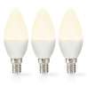 Ampoule LED E14 | Bougie | 2.8 W | 250 lm | 2700 | Blanc Chaud | Givré | 3 pièces - Ampoule led à prix grossiste