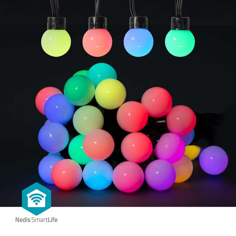 Lumières Décoratives SmartLife | Feux de la fête | Wi-Fi | RGB | 48 LED's | 10.8 m | Android™ / IOS | Diamètre de l'ampoul - Ampoule led à prix de gros