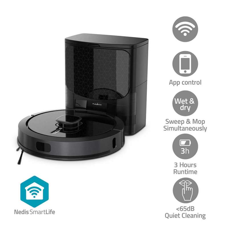 SmartLife Aspirateur Robot | Méthode de navigation: Navigation par laser | Wi-Fi | Capacité du réservoir Collection: 0.6 l |  - aspirateur robot à prix grossiste