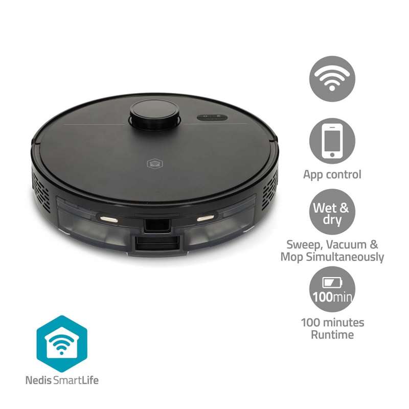SmartLife Aspirateur Robot | Méthode de navigation: Navigation par laser | Wi-Fi | Capacité du réservoir Collection: 0.59 l | - Aspirateur à prix grossiste