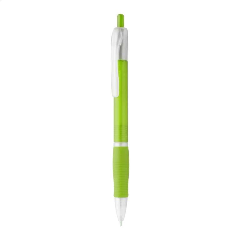 Bolígrafo tinta azul, mango de goma - Productos a precios de mayorista