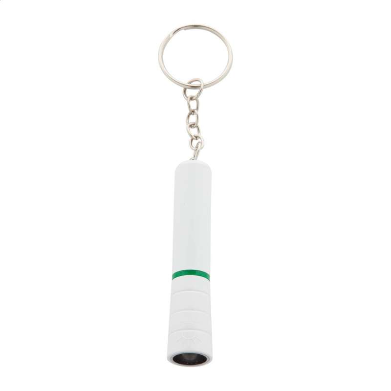 Lanterna LED em plástico com chaveiro metálico - Produtos a preço grossista