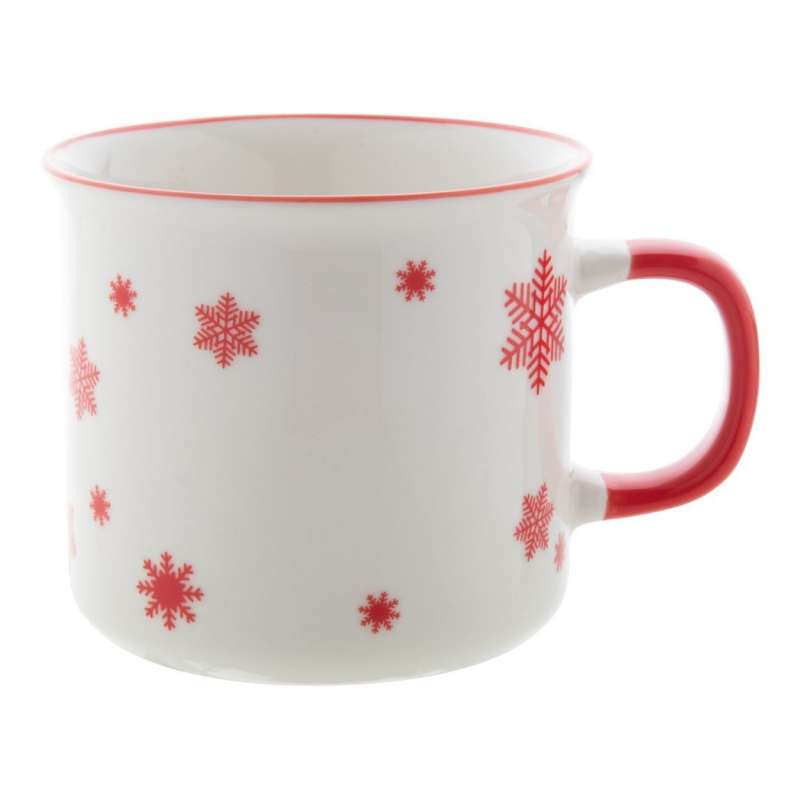 Taza de cerámica vintage decorada de Navidad roja - Accesorio de Navidad a precios de mayorista