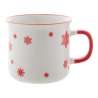 Caneca de cerâmica vintage com decoração de Natal vermelha - Acessório de Natal a preço grossista Caneca de cerâmica vintage com decoração de Natal vermelha - Acessório de Natal a preço grossista