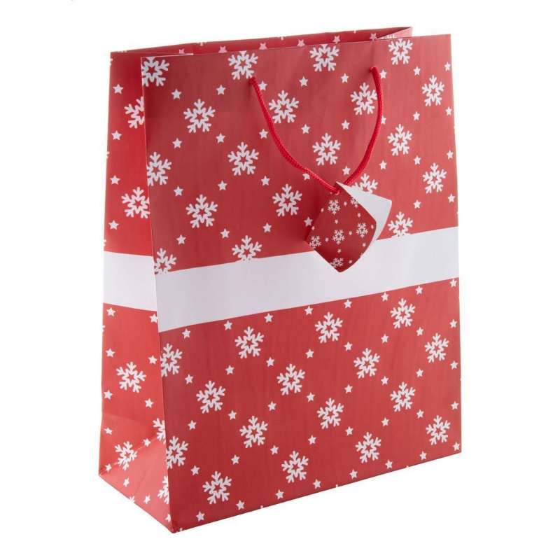 Saco de presente de Natal em papel mate - Produtos a preço grossista