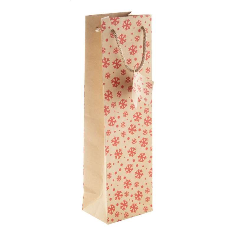 Geschenkpapier-Tüte aus Kraftpapier mit Weihnachten-Motiv - Papiertüte zu Großhandelspreisen
