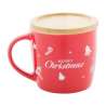Caneca de Natal em cerâmica com base de bambu - Acessório de Natal a preço grossista Caneca de Natal em cerâmica com base de bambu - Acessório de Natal a preço grossista