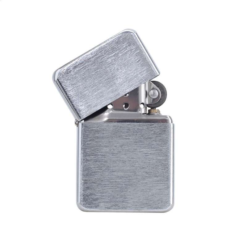 Genopladelig metal lighter med børstet finish - Lighter til engrospris