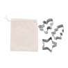 RVS Kerst uitsteker set met katoenen zak - Kerstaccessoire tegen groothandelsprijzen RVS Kerst uitsteker set met katoenen zak - Kerstaccessoire tegen groothandelsprijzen