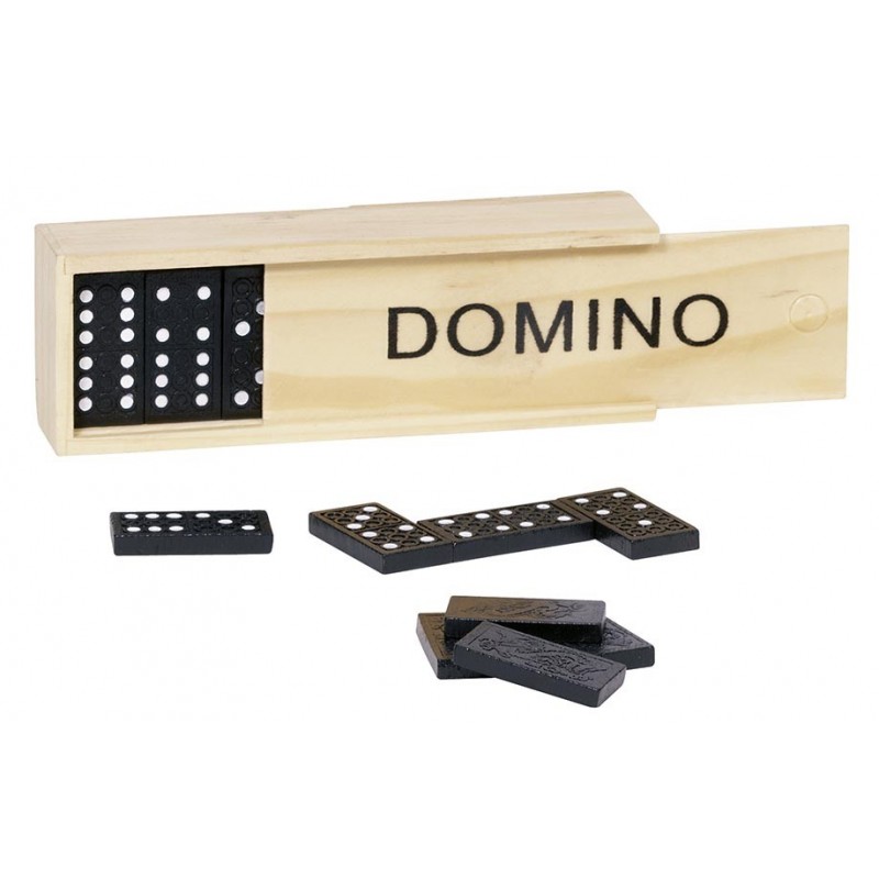 Jeu de dominos boîte en bois à prix grossiste - Jeu en bois à prix de gros
