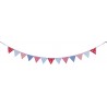 Blue-red pennant garland - garland of pennants at wholesale prices