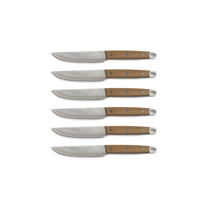 LIVOO - Set de 6 couteaux à steak - Couteau de cuisine à prix de gros