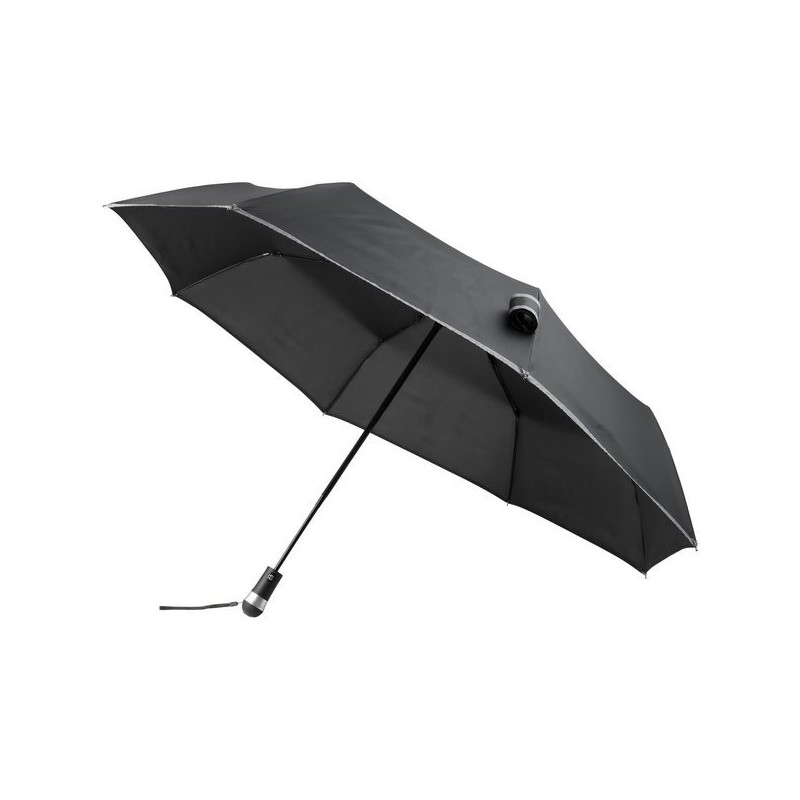 Parapluie pliable LED à ouverture/fermeture automatique 27 Luminous - Marksman - Parapluie compact à prix de gros