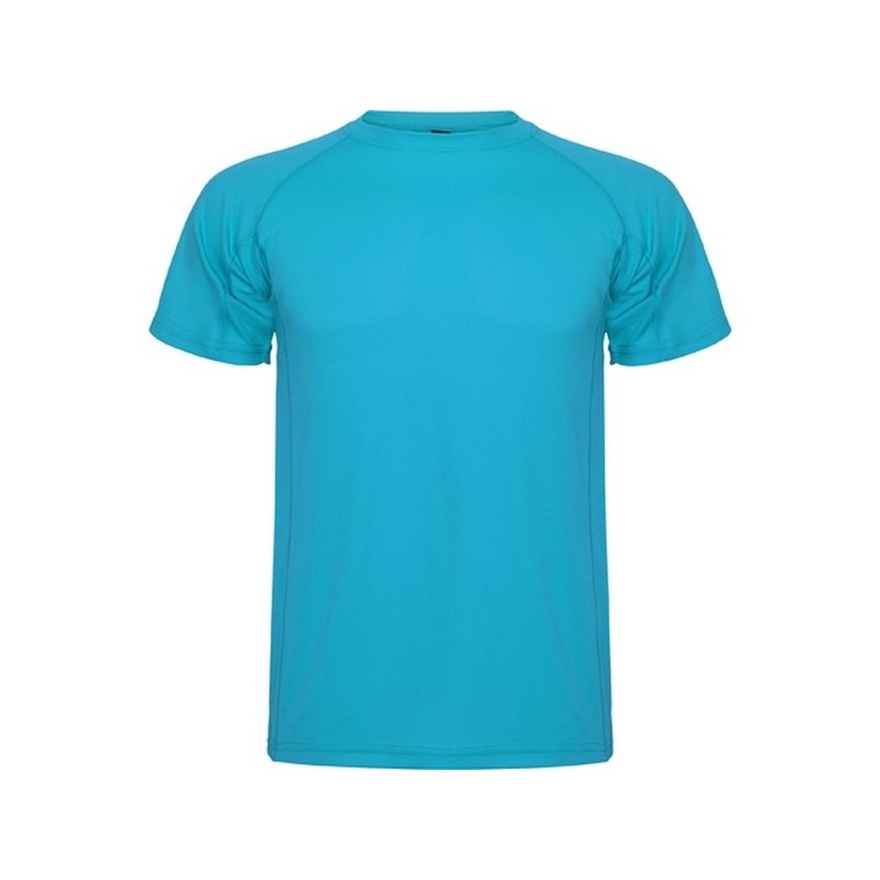 T-shirt técnico raglan curto infantil 150 g/m² a preço grossista - T-shirt desportivo a preço grossista