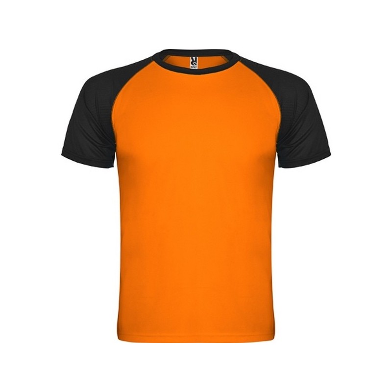 BØrne T-shirt med kontrastærmer 140 g/m² - T-shirt til engrospris