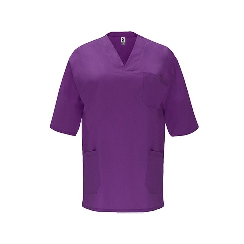 Unisex short-sleeved V-neck blouse PANACEA - Blouse at wholesale prices