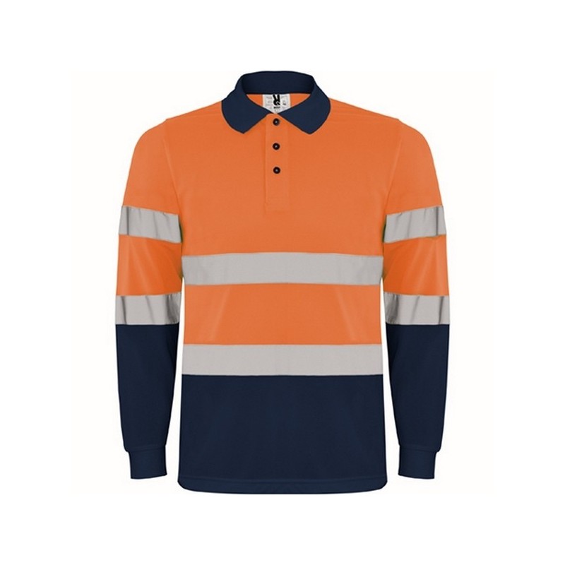 POLARIS L/S high-visibility long-sleeve technical polo shirt - Breathable polo shirt at wholesale prices