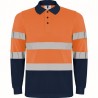 POLARIS L/S high-visibility long-sleeve technical polo shirt - Breathable polo shirt at wholesale prices