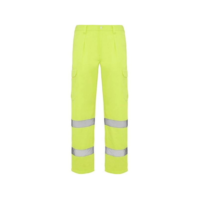 ALFA - Pantalon haute visibilité jaune fluorescent - pantalon de travail à prix grossiste