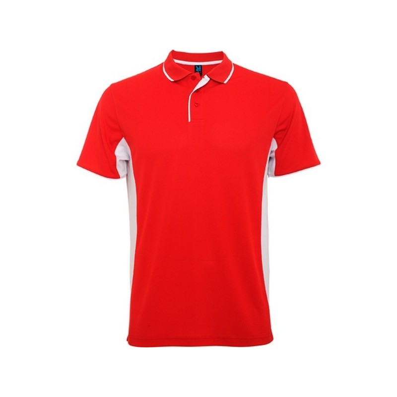 MONTMELO two-tone short-sleeve technical polo shirt - Breathable polo shirt at wholesale prices