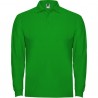 Long-sleeved polo shirt, 1x1 rib collar and cuffs, ESTRELLA L/S tone-on-tone 3-button placket - Long sleeve polo at wholesale prices