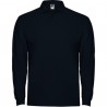 ESTRELLA L/S - Polo manches longues, col et poignets en côte 1x1, Patte de boutonnage 3 boutons ton sur ton - Enfant - Polo enfant à prix de gros