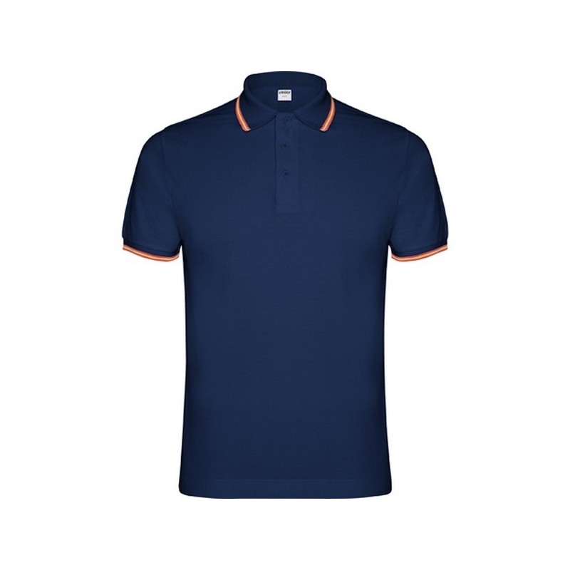 Short-sleeved polo shirt, jackard collar and cuffs with 3-button placket NATION - Short sleeve polo at wholesale prices