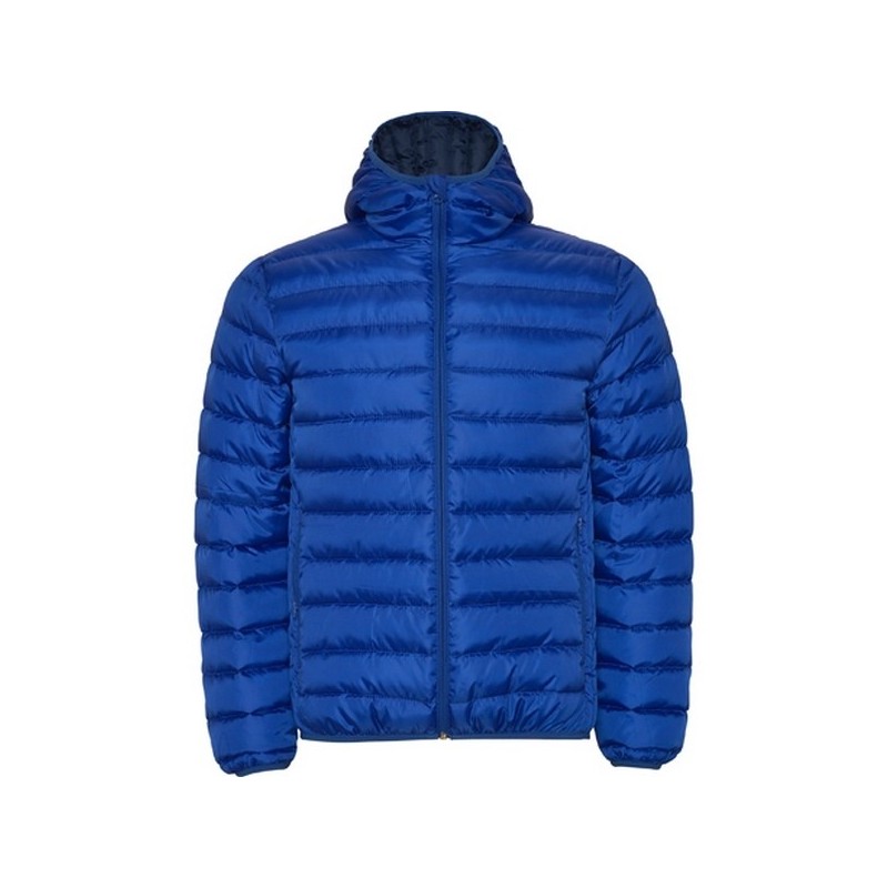 Men's quilted jacket with feather-feather padding, adjustable fixed hood NORWAY - Jacket at wholesale prices
