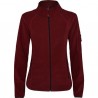 Women's sports fleece jacket, stand-up collar and long sleeves with contrasting piping LUCIANE WOMAN - Fleece jacket at wholesale prices