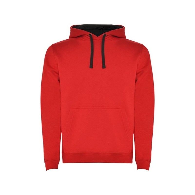 URBAN - Two-tone sweatshirt with lined hood and contrasting drawcord - Sweatshirt at wholesale prices