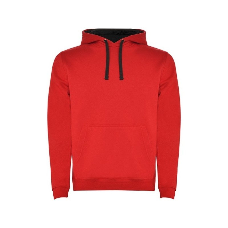 Bicolore hættetrøje til børn med lomme til engrospris - Hoodie med hætte til engrospris