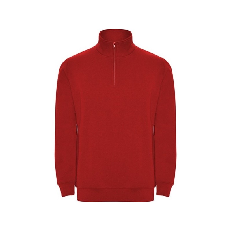 ANETO - Sweatshirt with toned-in half-zip and stand-up collar - Sweat shirt zippé at wholesale prices