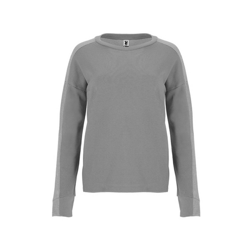 ETNA - Sweatshirt for women, combined with two fabrics and two colors - Sweatshirt at wholesale prices