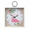 Flamenco Wall Clock Pink (20 X 5 x 20 cm) 110822 - Article for the home at wholesale prices